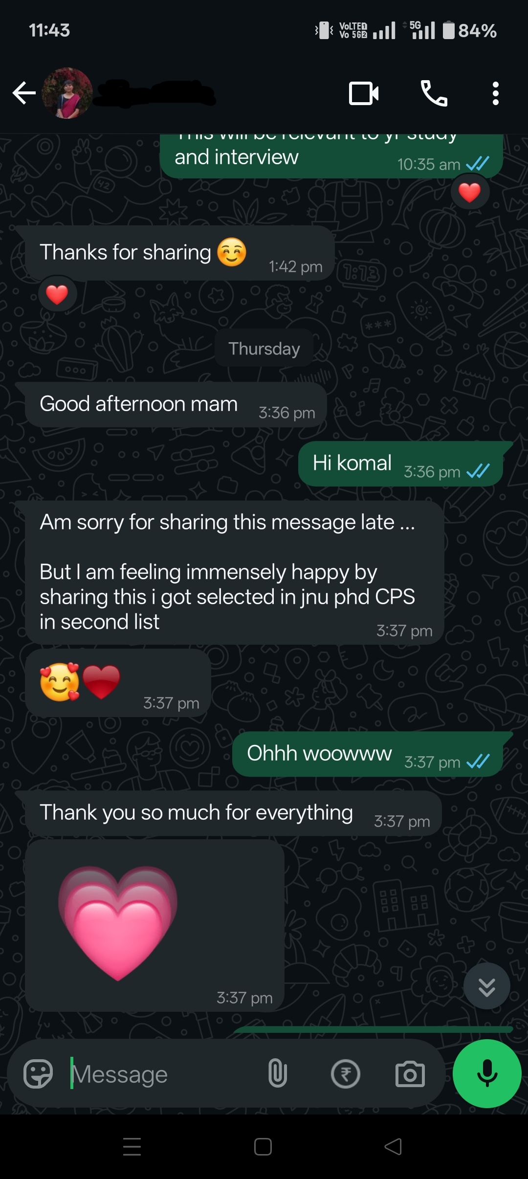 Testimonial Screenshot